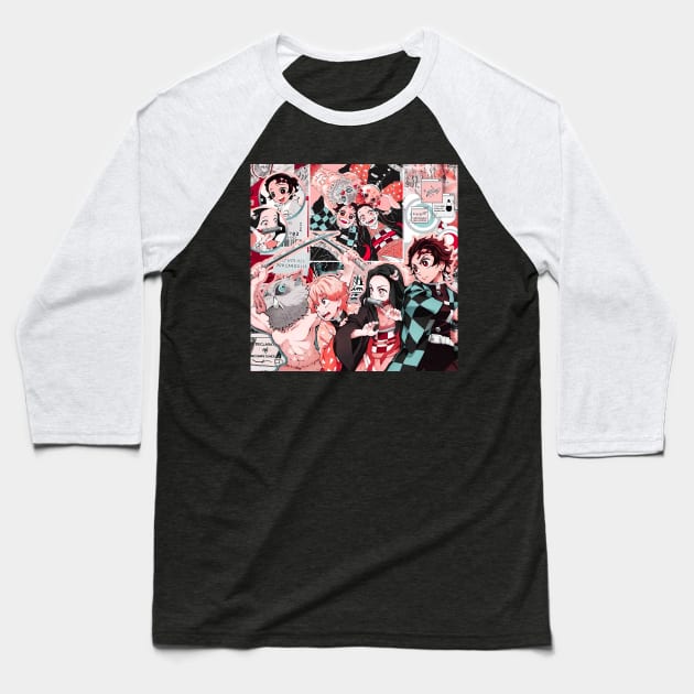 demon slayer Baseball T-Shirt by stephens69